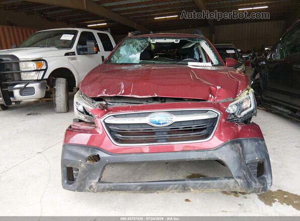 4S4BTADC6M3158644 2021 SUBARU OUTBACK Red Dashboard view