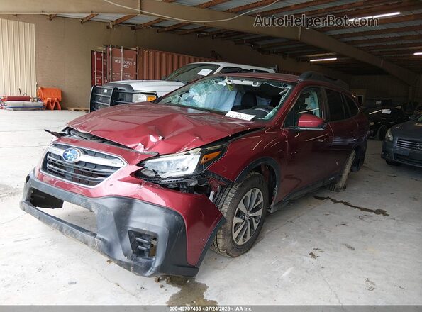 4S4BTADC6M3158644 2021 SUBARU OUTBACK Red Front left
