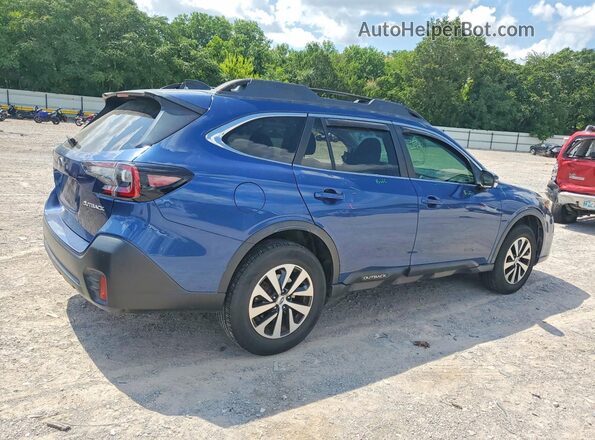 4S4BTADC8M3125855 2021 SUBARU OUTBACK Blue Trasero derecho