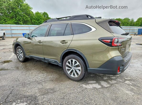 4S4BTADC9M3111558 2021 SUBARU OUTBACK Зеленый Задняя левая четверть