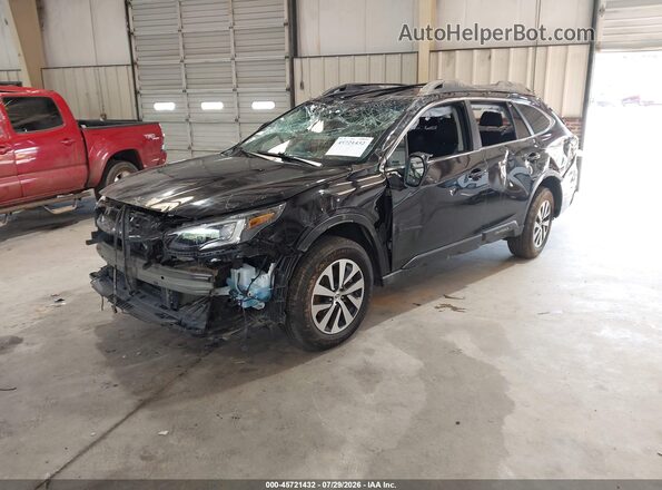 4S4BTADC9M3206427 2021 SUBARU OUTBACK Black Առջևի ձախ երեք քառորդ տեսարան