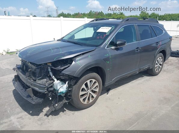 4S4BTADC9S3141446 2025 SUBARU OUTBACK Gray წინა მარცხენა ხედი სამი მეოთხედიდან