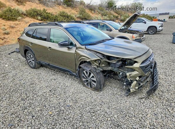 4S4BTADC9S3200009 2025 SUBARU OUTBACK Зеленый Передняя правая четверть