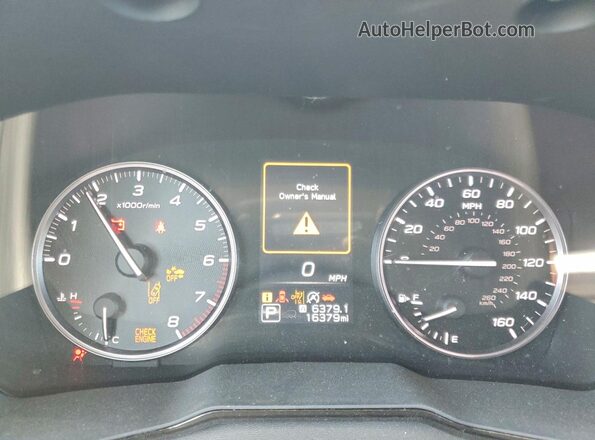 4S4BTADCXS3166923 2025 SUBARU OUTBACK Green Вид щитка приладів