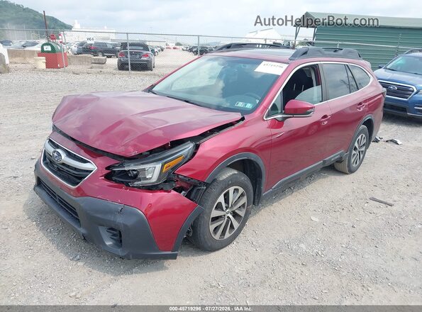 4S4BTAEC2L3160033 2020 SUBARU OUTBACK Red Vista tres cuartos delantera izquierda