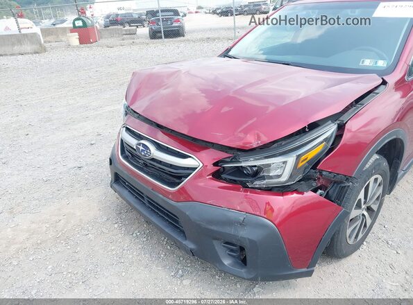 4S4BTAEC2L3160033 2020 SUBARU OUTBACK Red Vista frontal