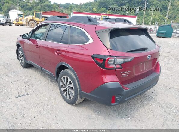 4S4BTAEC2L3160033 2020 SUBARU OUTBACK Red Trasero izquierdo