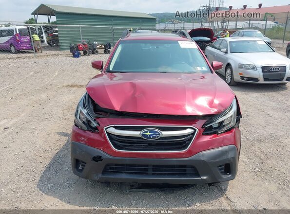 4S4BTAEC2L3160033 2020 SUBARU OUTBACK Red Vista interior trasera