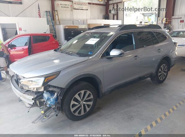 4S4BTAEC4L3119709 2020 SUBARU OUTBACK Silver Vista tres cuartos delantera izquierda