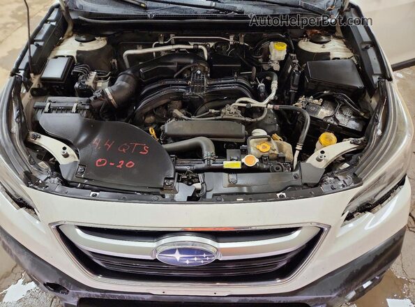 4S4BTAEC6L3178907 2020 SUBARU OUTBACK White Вид підкапотного простору