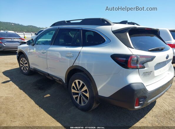 4S4BTAECXL3258100 2020 SUBARU OUTBACK White Trasero izquierdo