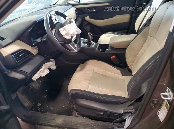 4S4BTAFC1M3162940 2021 SUBARU OUTBACK Желто-коричневый Вид салона спереди