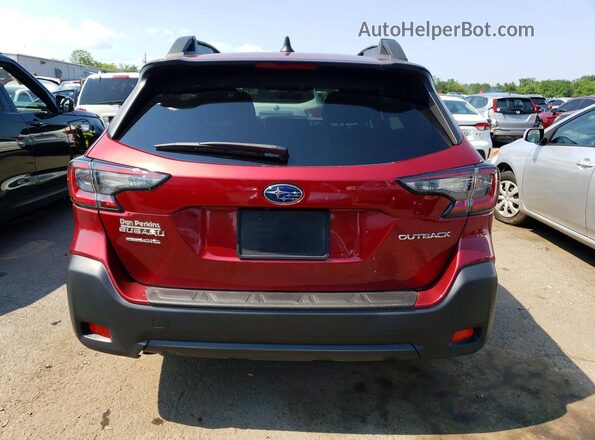 4S4BTAFC1R3264407 2024 SUBARU OUTBACK Burgundy Вид ззаду