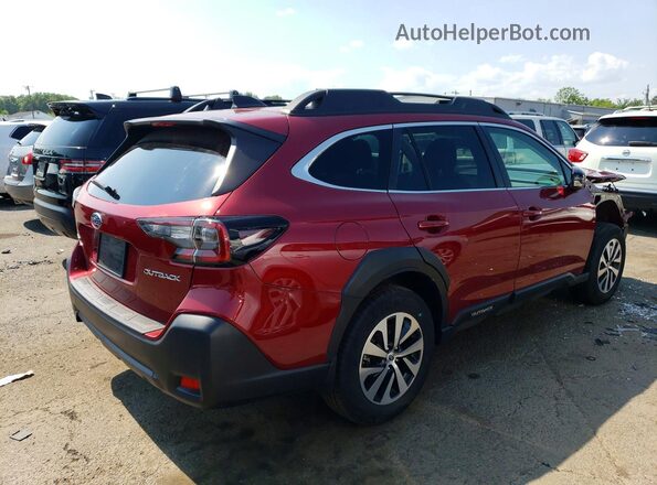 4S4BTAFC1R3264407 2024 SUBARU OUTBACK Burgundy Задня права чверть