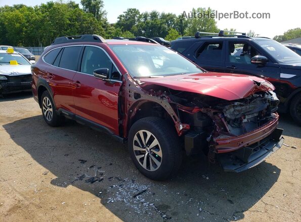 4S4BTAFC1R3264407 2024 SUBARU OUTBACK Burgundy Передня права чверть