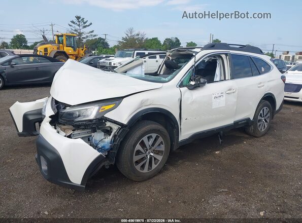 4S4BTAFC2M3142518 2021 SUBARU OUTBACK White წინა მარცხენა ხედი სამი მეოთხედიდან