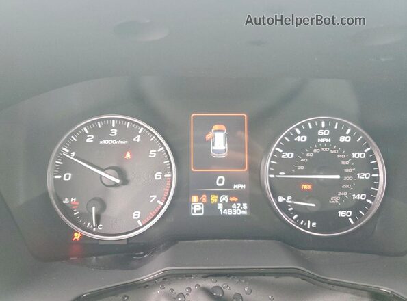 4S4BTAFC2S3322059 2025 SUBARU OUTBACK Синий Вид щитка приборов