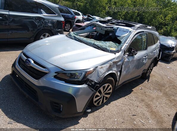 4S4BTAFC3N3119198 2022 SUBARU OUTBACK Silver Vista tres cuartos delantera izquierda