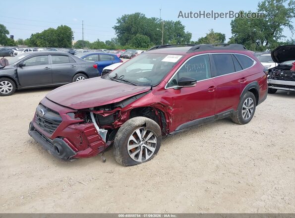 4S4BTAFC3S3211519 2025 SUBARU OUTBACK Красный Передняя левая четверть