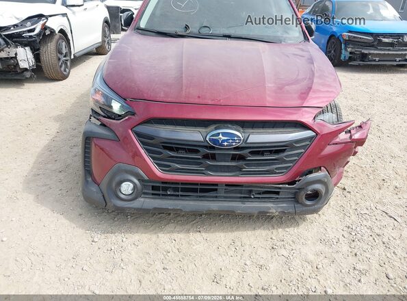 4S4BTAFC3S3211519 2025 SUBARU OUTBACK Красный Вид спереди
