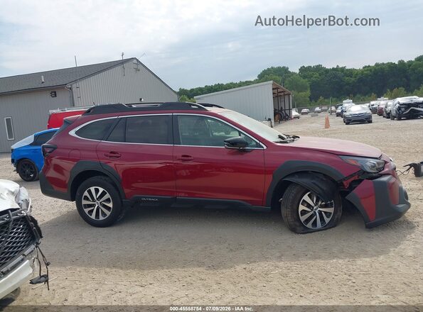 4S4BTAFC3S3211519 2025 SUBARU OUTBACK Красный Панорамный вид салона 360°