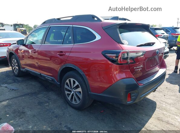 4S4BTAFC8M3226018 2021 SUBARU OUTBACK Red Հետևի ձախ