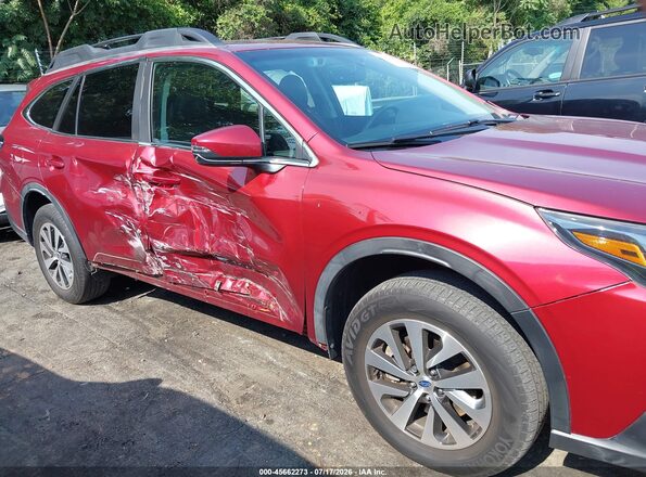 4S4BTAFC8M3226018 2021 SUBARU OUTBACK Red Սալոնի հետևի տեսք