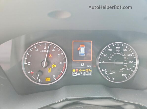 4S4BTAFCXS3315036 2025 SUBARU OUTBACK White Widok zestawu wskaźników