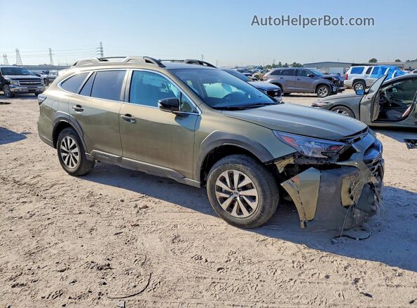 4S4BTAFCXS3336548 2025 SUBARU OUTBACK Зеленый Передняя правая четверть