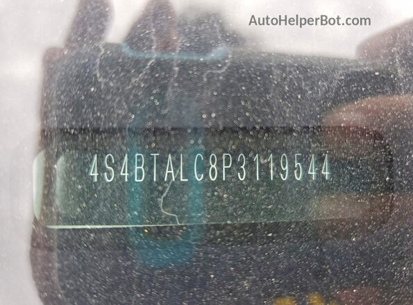 4S4BTALC8P3119544 2023 SUBARU OUTBACK White VIN კოდის სტიკერის ხედი