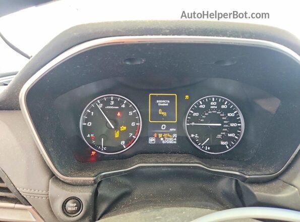 4S4BTALC8R3114265 2024 SUBARU OUTBACK Blue ხელსაწყოთა პანელის ხედი
