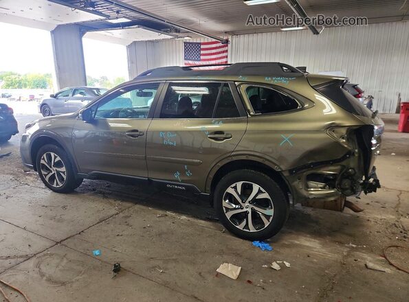 4S4BTALCXL3244023 2020 SUBARU OUTBACK Зеленый Задняя левая четверть