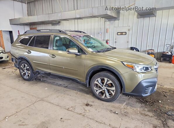4S4BTALCXL3244023 2020 SUBARU OUTBACK Зеленый Передняя правая четверть