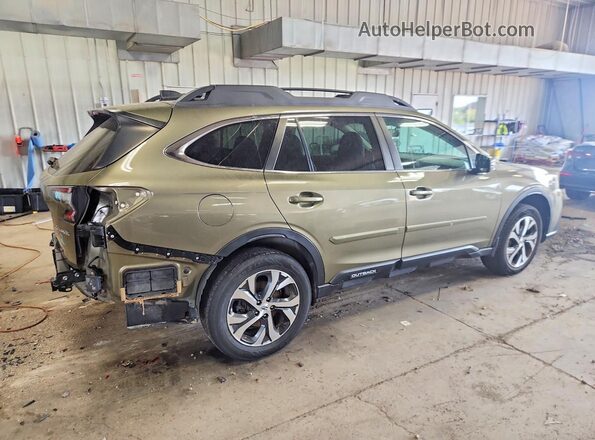 4S4BTALCXL3244023 2020 SUBARU OUTBACK Зеленый Задняя правая четверть