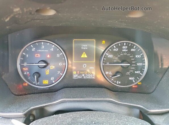 4S4BTAMC3M3165454 2021 SUBARU OUTBACK Gray Widok zestawu wskaźników