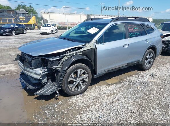 4S4BTAMC4M3138151 2021 SUBARU OUTBACK Синий Передняя левая четверть