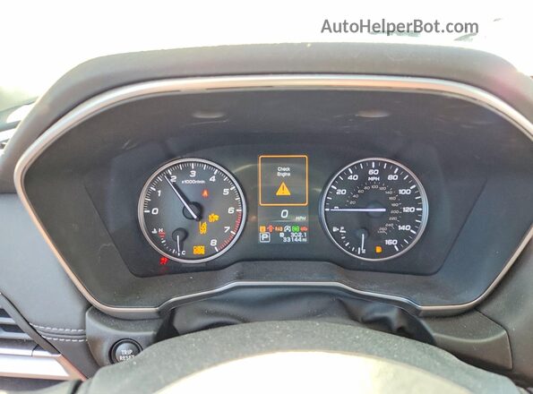 4S4BTANC0L3154361 2020 SUBARU OUTBACK White ხელსაწყოთა პანელის ხედი