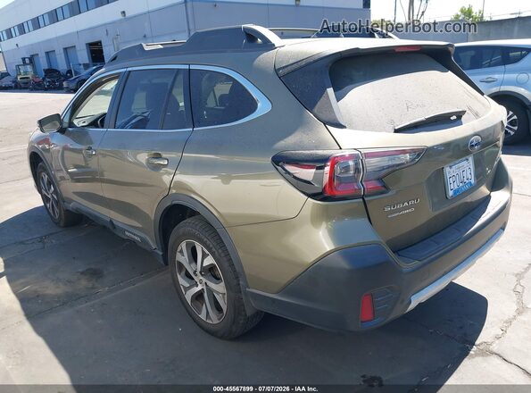 4S4BTANC0N3256293 2022 SUBARU OUTBACK Зеленый Задняя левая четверть