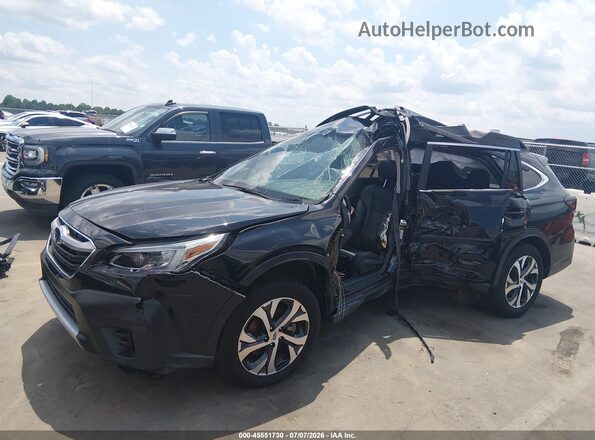 4S4BTANC1N3100604 2022 SUBARU OUTBACK Black Առջևի ձախ երեք քառորդ տեսարան