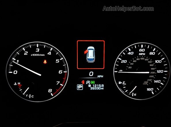 4S4BTANC2R3159439 2024 SUBARU OUTBACK Красный Вид щитка приборов