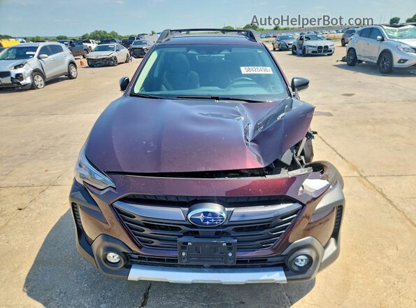 4S4BTANC2S3244447 2025 SUBARU OUTBACK Maroon წინა ხედი