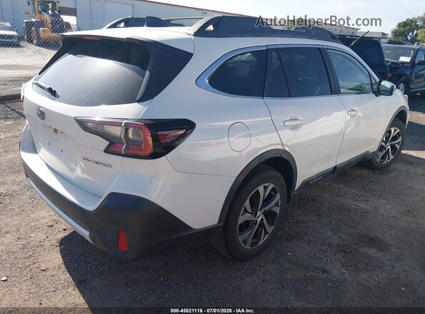 4S4BTANC3L3192957 2020 SUBARU OUTBACK White Trasero derecho