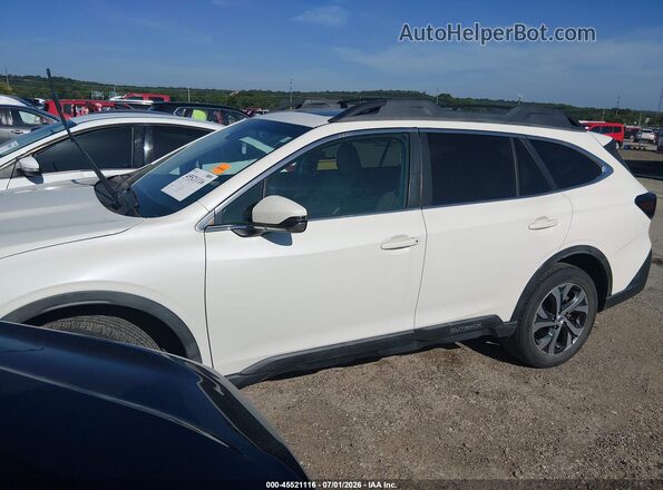 4S4BTANC3L3192957 2020 SUBARU OUTBACK White Vista tres cuartos delantera izquierda