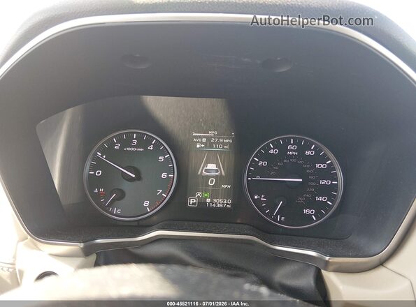 4S4BTANC3L3192957 2020 SUBARU OUTBACK White Vista de los asientos traseros