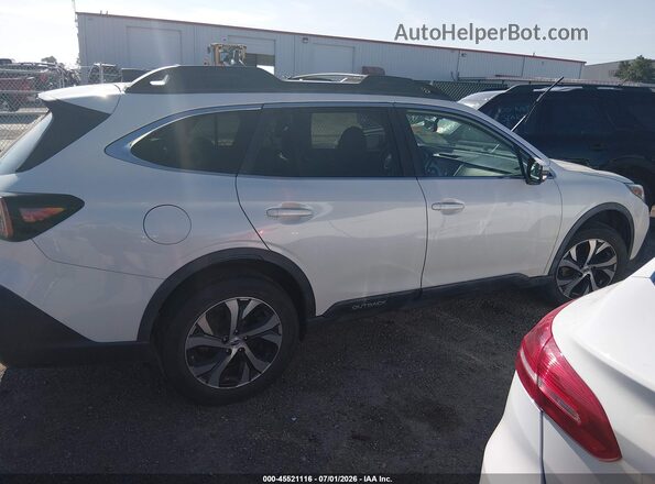 4S4BTANC3L3192957 2020 SUBARU OUTBACK White Vista interior trasera