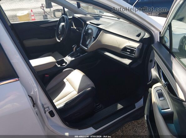 4S4BTANC3L3192957 2020 SUBARU OUTBACK White Vista interior delantera