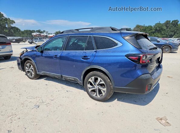 4S4BTANC4L3144948 2020 SUBARU OUTBACK Синий Задняя левая четверть