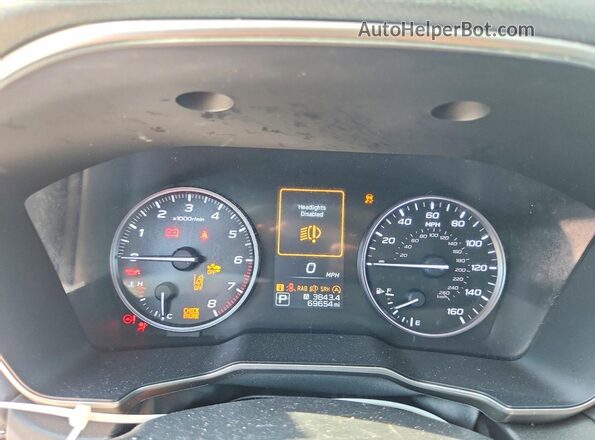 4S4BTANC4L3144948 2020 SUBARU OUTBACK Синий Вид щитка приборов