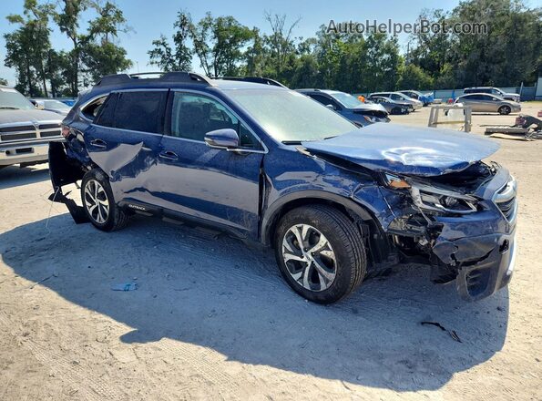 4S4BTANC4L3144948 2020 SUBARU OUTBACK Синий Передняя правая четверть