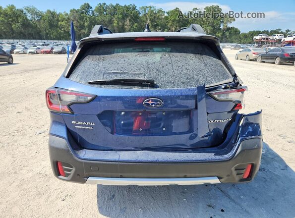 4S4BTANC4L3144948 2020 SUBARU OUTBACK Синий Вид сзади